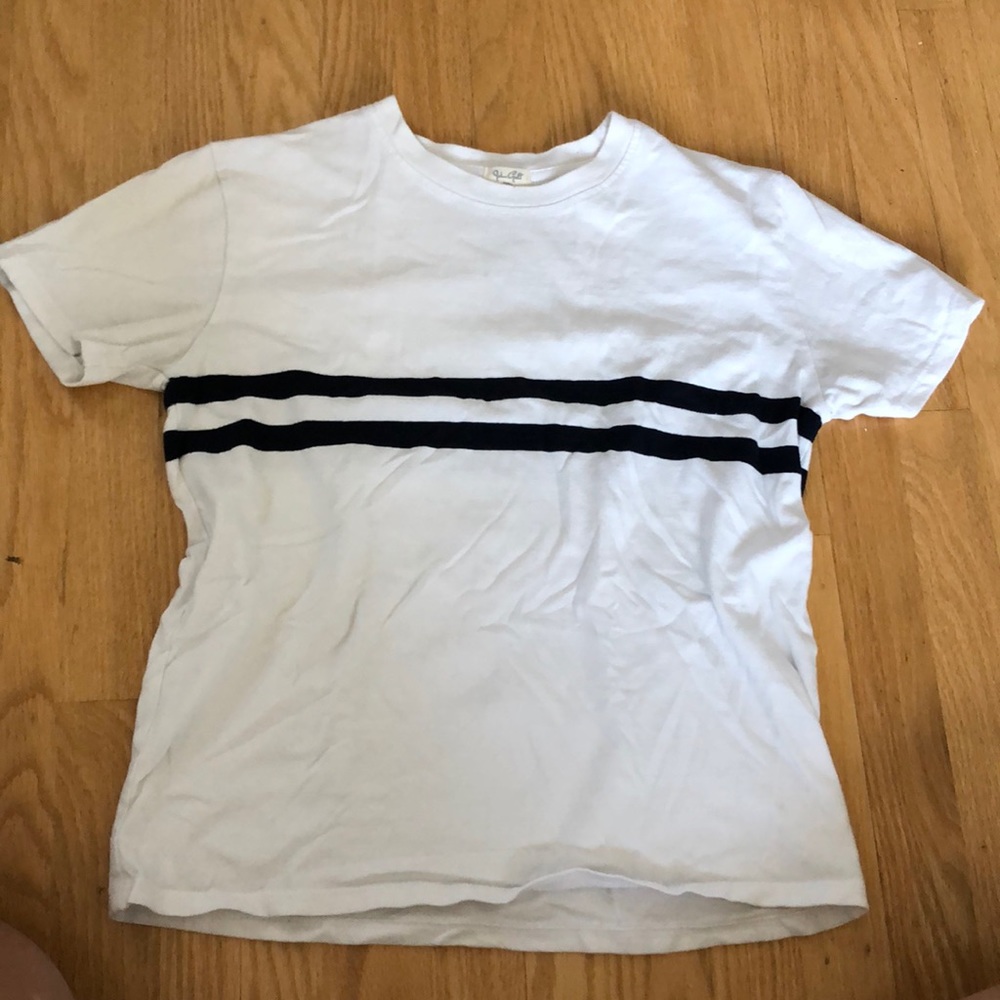 white double stripe top